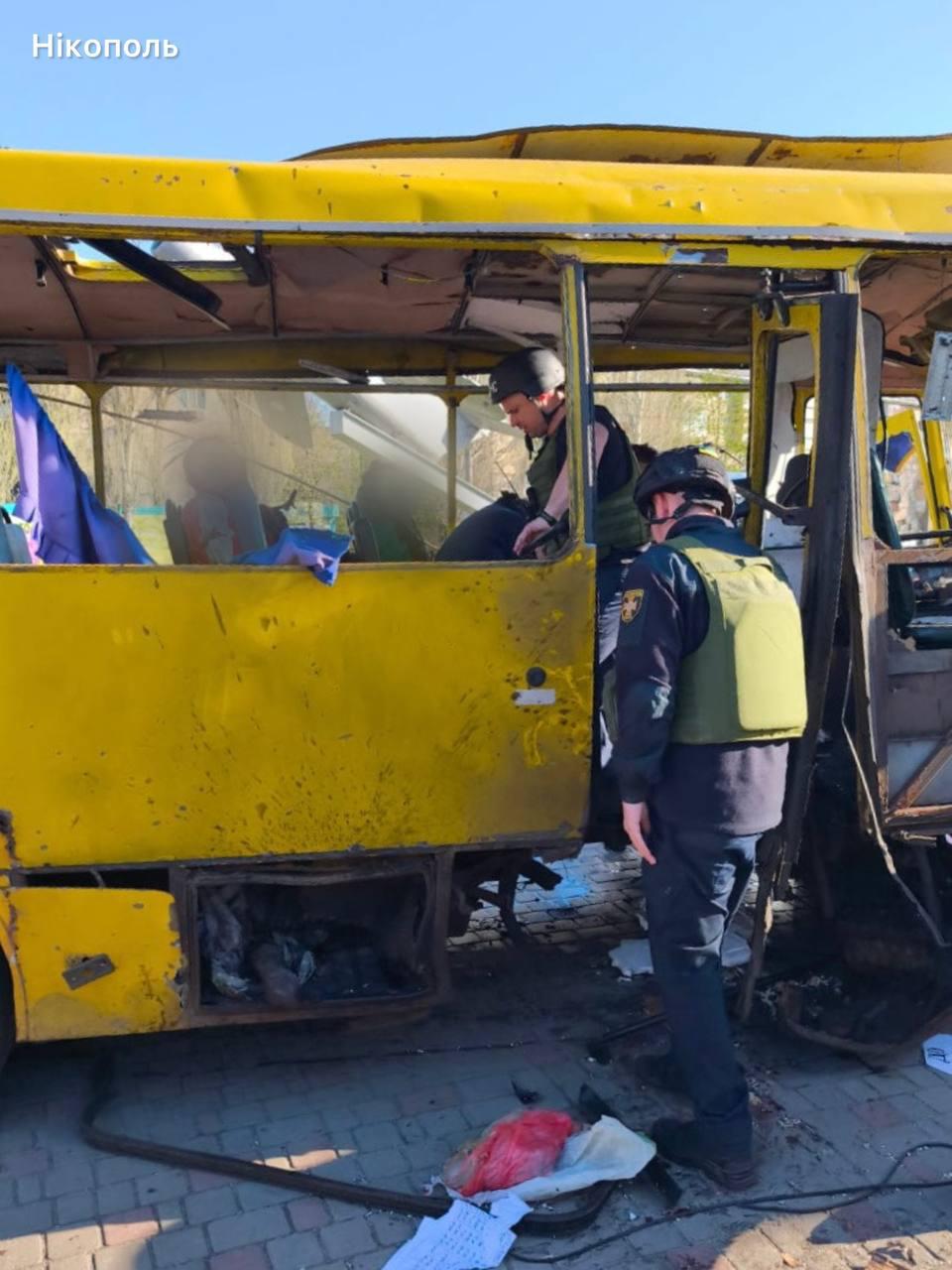 Russia strikes civilian bus in Ukraine's Nikopol, multiple killed and injured reported